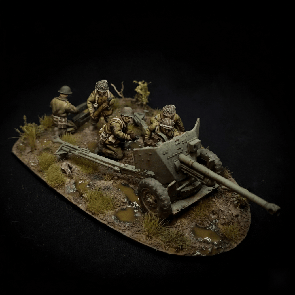 6PDR Team - British - 28mm WW2 Wargaming - Molten Prints