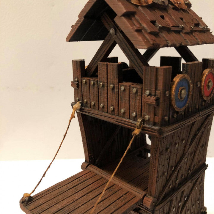 Siege Tower - 28mm DND/Wargame/RPG Terrain