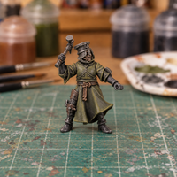 Iron Veil Sister 01. Slapchop-painted display example. Supplied unpainted. Background items not included.
