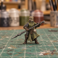 Iron Veil Sister 09. Slapchop-painted display example. Supplied unpainted. Background items not included.