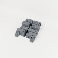 Alien Pyramid Base unpainted 28mm tabletop terrain, supplied as separate printed parts