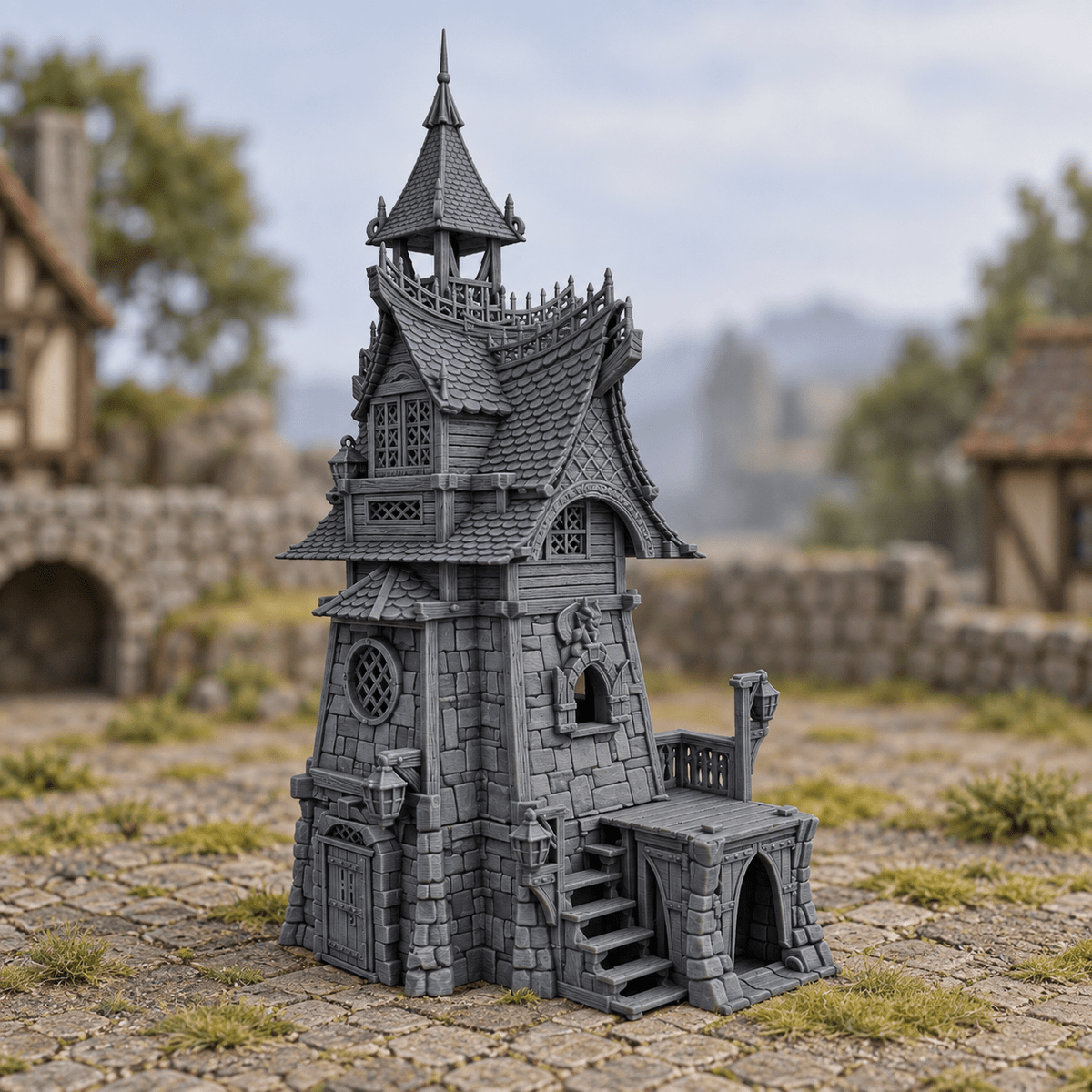Arcane Townhouse, 28mm Fantasy Terrain - Molten Prints