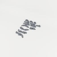 Street Barricades Set unpainted 28mm tabletop terrain