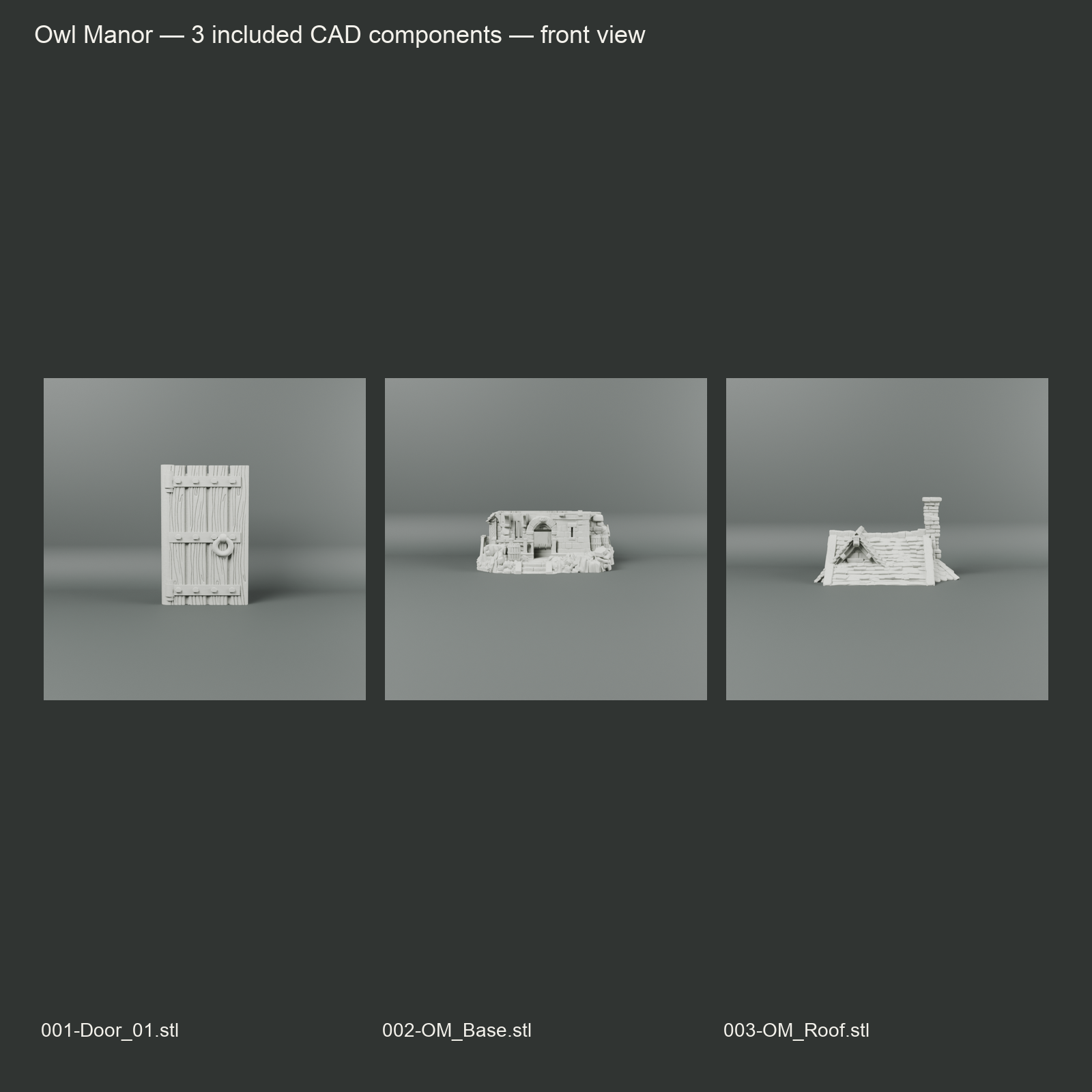 Owl Manor component alternate views
