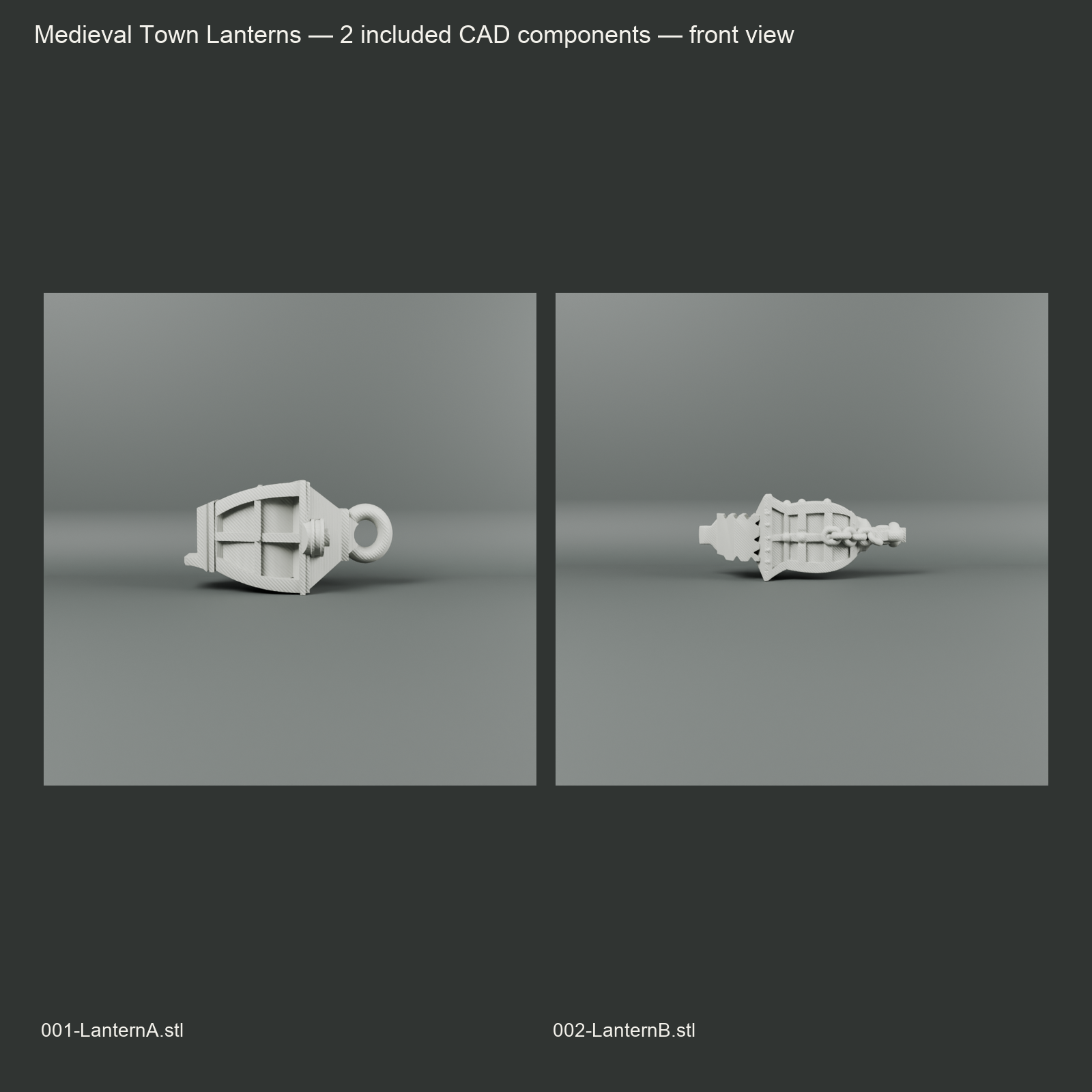 Medieval Town Lanterns component alternate views