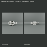 Medieval Town Lanterns component alternate views