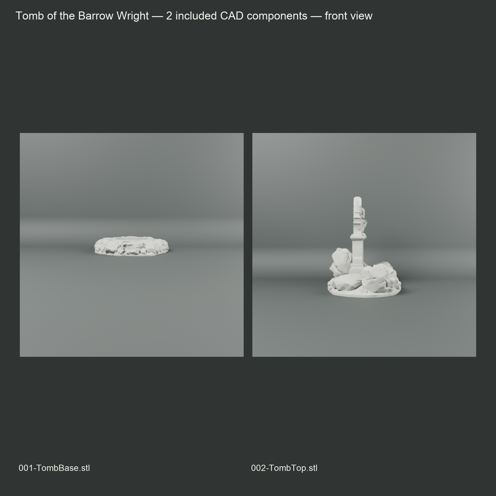 Tomb of the Barrow Wright component alternate views