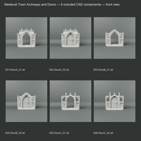 Medieval Town Archways and Doors component alternate views