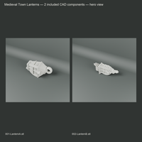 Medieval Town Lanterns included 3D printed components