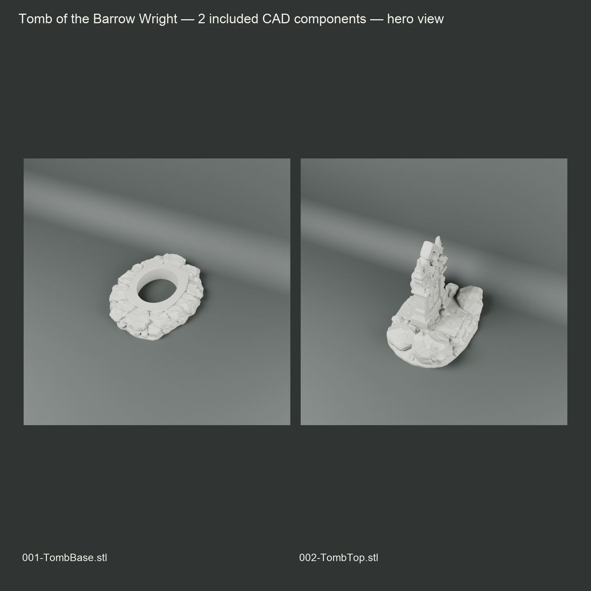 Tomb of the Barrow Wright included 3D printed components