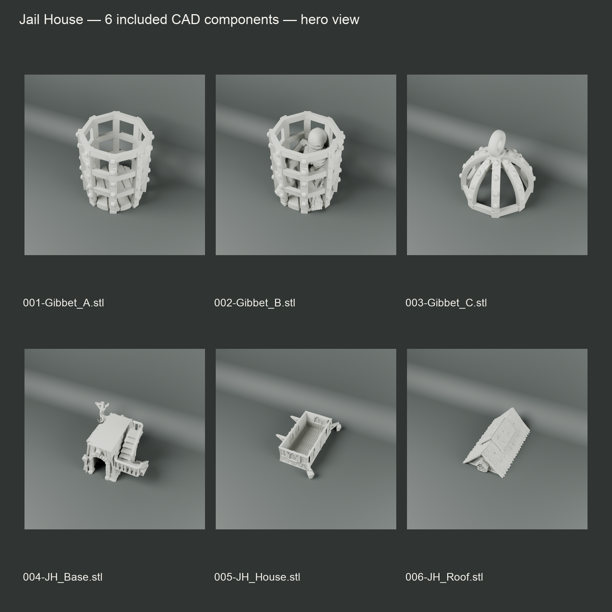 Jail House included 3D printed components