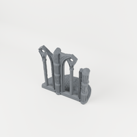 Gothic Cathedral Ruin 01 unpainted 28mm tabletop terrain