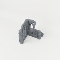 Gothic Cathedral Ruin 02 unpainted 28mm tabletop terrain