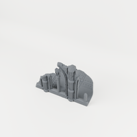 Gothic Cathedral Ruin 05 unpainted 28mm tabletop terrain