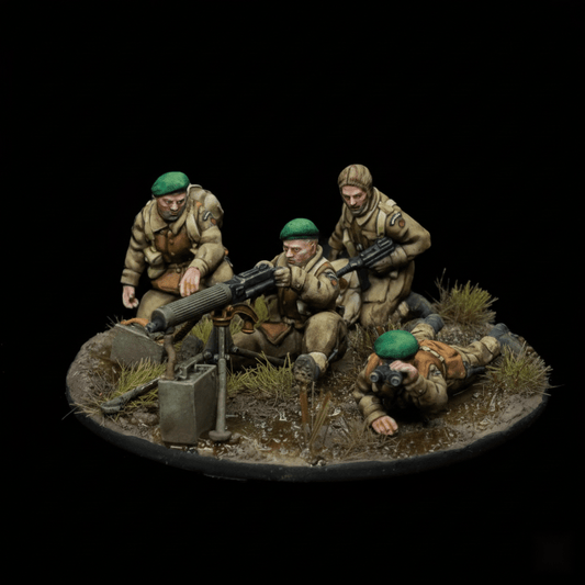 Commando Vickers Team - British - 28mm WW2 Wargaming - Molten Prints