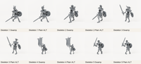 Swamp Skeletons unpainted resin miniature selection