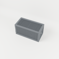 Cargo Container 01 unpainted 28mm tabletop terrain