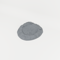 Battlefield Crater 01 unpainted 28mm tabletop terrain