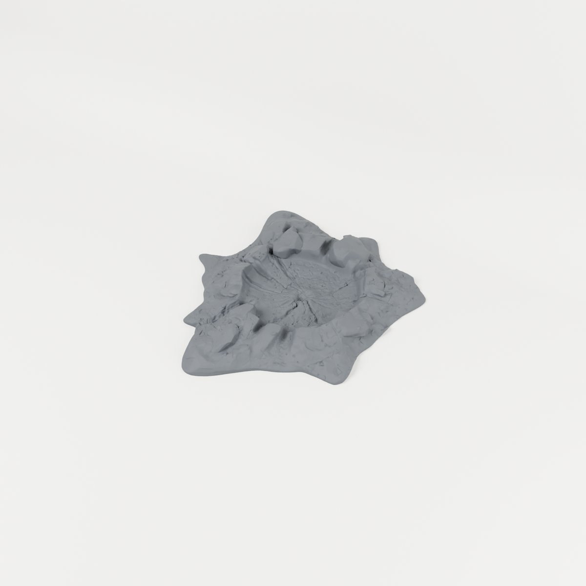 Battlefield Crater 04 unpainted 28mm tabletop terrain