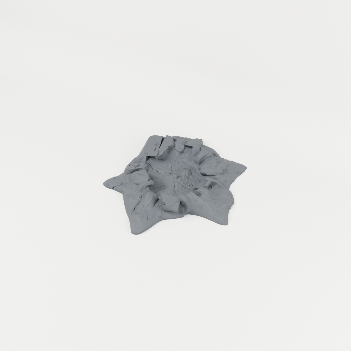 Battlefield Crater 05 unpainted 28mm tabletop terrain
