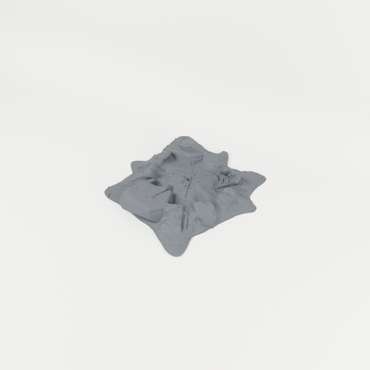 Battlefield Crater 06 unpainted 28mm tabletop terrain