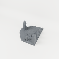 Battlefield Ruin 03 unpainted 28mm tabletop terrain, supplied as separate printed parts
