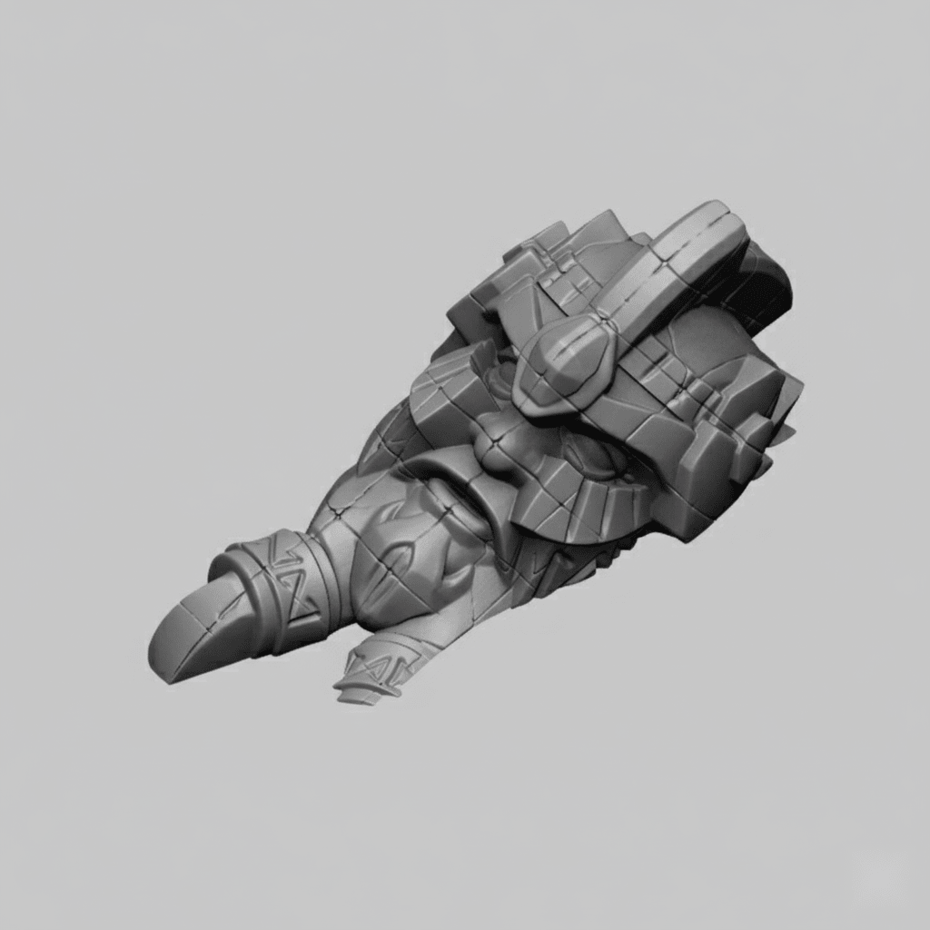 Dwarven Statue Head - 28mm DND/Wargame/RPG Terrain - Molten Prints
