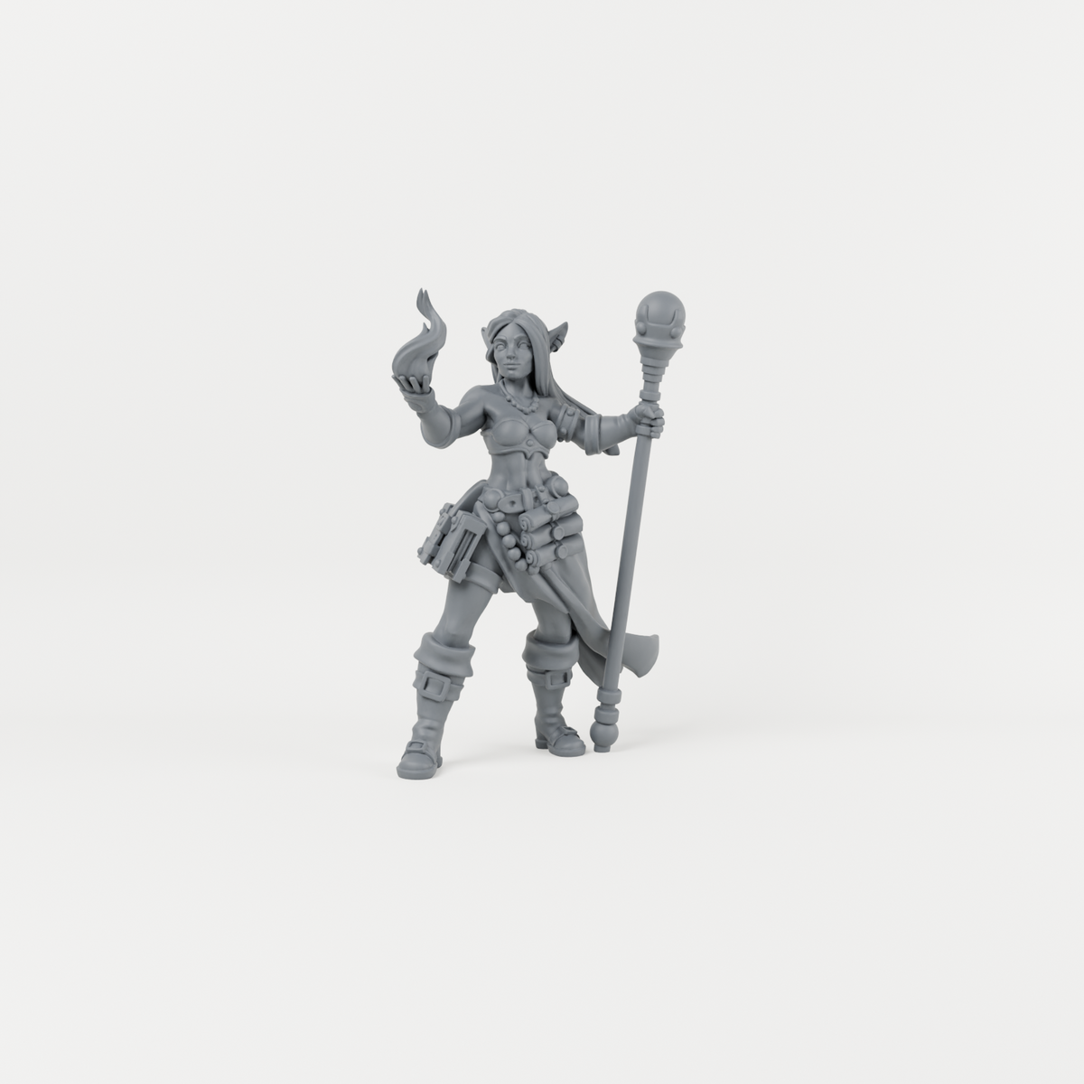 Elf Wizard. Exact unpainted sculpt supplied.