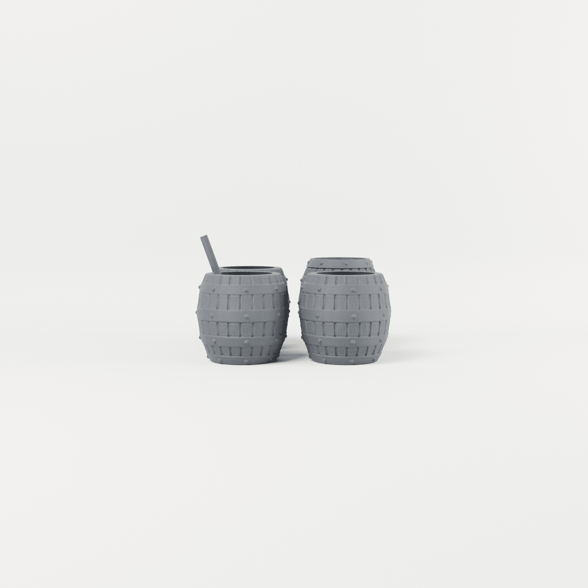 Farmhouse Dairy Barrels – 28mm Fantasy Tabletop Terrain - Molten Prints