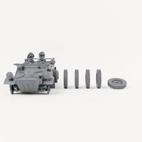 Iron Advance Light Staff Car. Complete kit, supplied unpainted. SKU IROADV-31IH-MOL.