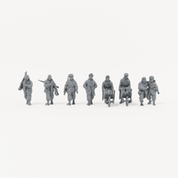 Iron Advance Marching Squad. Complete kit, supplied unpainted. SKU IROADV-8I4H-MOL.