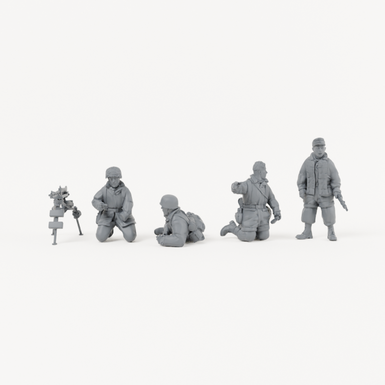 Iron Advance Machine Gun Team. Complete kit, supplied unpainted. SKU IROADV-BI4H-MOL.