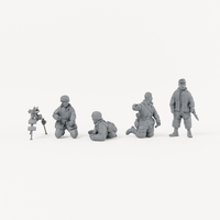 Iron Advance Machine Gun Team. Complete kit, supplied unpainted. SKU IROADV-BI4H-MOL.
