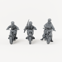 Iron Advance Motorcycle Patrol complete kit, supplied unpainted. SKU IROADV-GI4H-MOL.