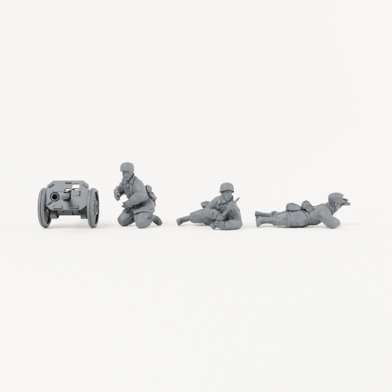 Iron Advance Rocket Launcher Team. Complete kit, supplied unpainted. SKU IROADV-JI4H-MOL.