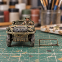 Iron Advance Amphibious Staff Car. Painted display example. Supplied unpainted. Background items not included.
