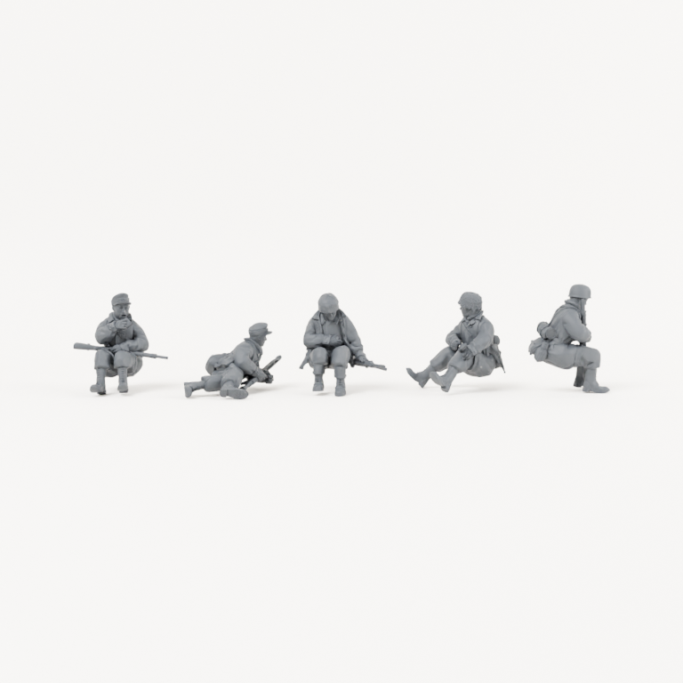 Iron Advance Tank Rider Squad. Complete kit, supplied unpainted. SKU IROADV-11IH-MOL.