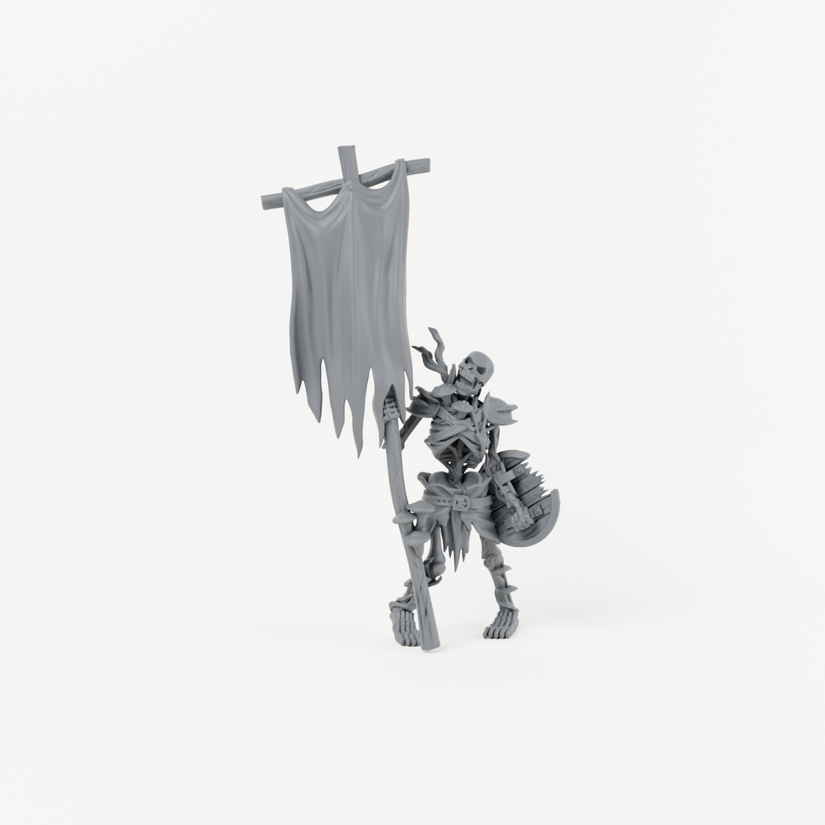 Skeleton 4 Swamp unpainted resin miniature