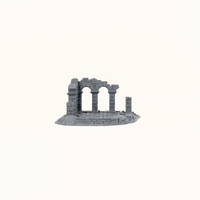 Ruined Arcade dark grey front view
