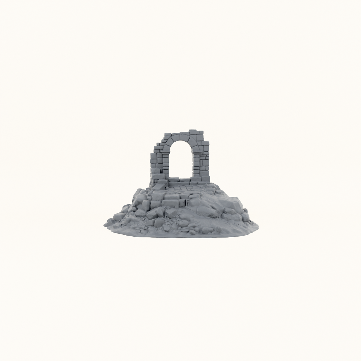 Dun Kaeroth Ruin 5 dark grey front view