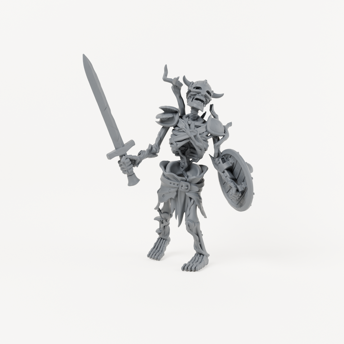 Skeleton 3 Swamp unpainted resin miniature