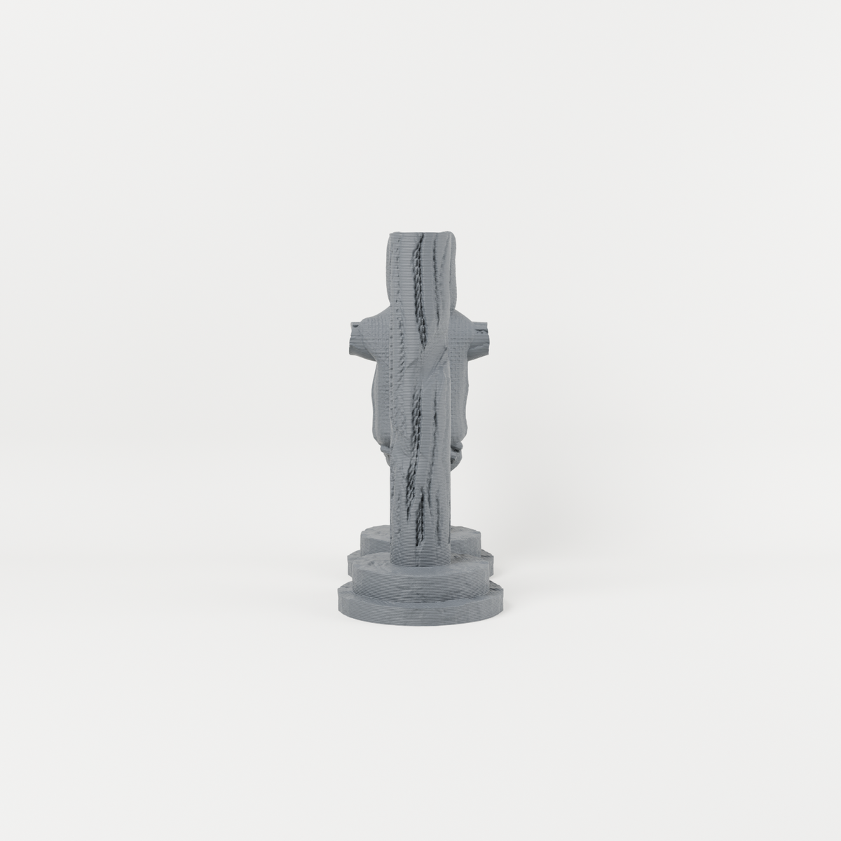 Combat Training Dummies and Practice Pillars – 28mm Fantasy Tabletop Terrain exact included pieces, CAD view 2