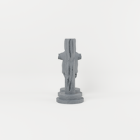 Combat Training Dummies and Practice Pillars – 28mm Fantasy Tabletop Terrain exact included pieces, CAD view 2