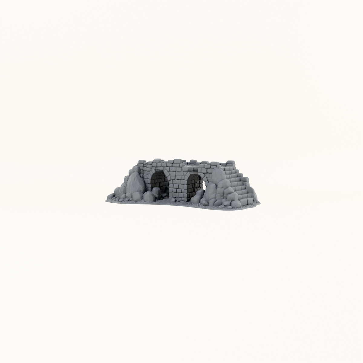 Broken Bridge dark grey front view