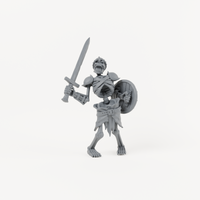 Skeleton 5 Plain ALT unpainted resin miniature