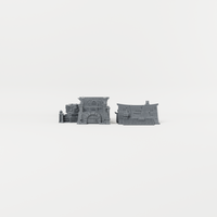 Hedgegrow Villa – 28mm Fantasy Tabletop Terrain exact included pieces, CAD view 2
