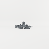 Medieval Windmill – 28mm Fantasy Tabletop Terrain exact included pieces, CAD view 2