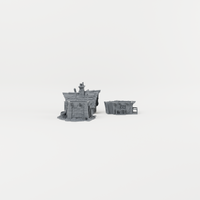 Oatsmore House – 28mm Fantasy Tabletop Terrain exact included pieces, CAD view 2