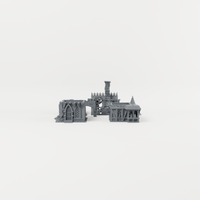Ravenloft Manor – 28mm Fantasy Tabletop Terrain exact included pieces, CAD view 2