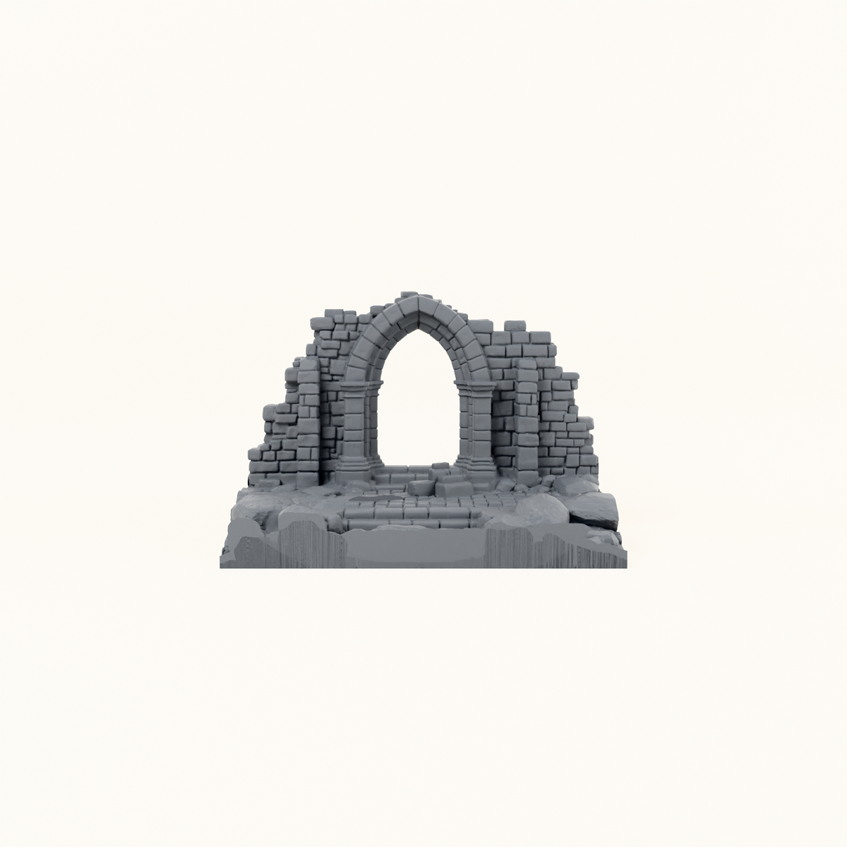 Gate of Dun Kaeroth dark grey front view
